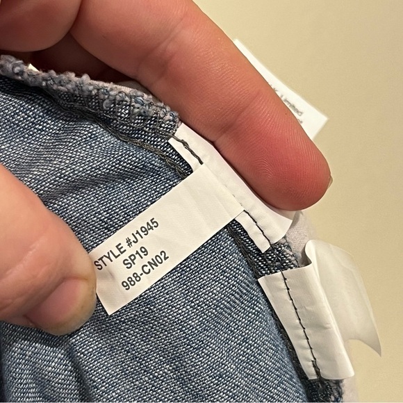 Madewell Denim Apron Bow-Back Jumpsuit natural fiber cotton size 6 - Picture 10 of 14